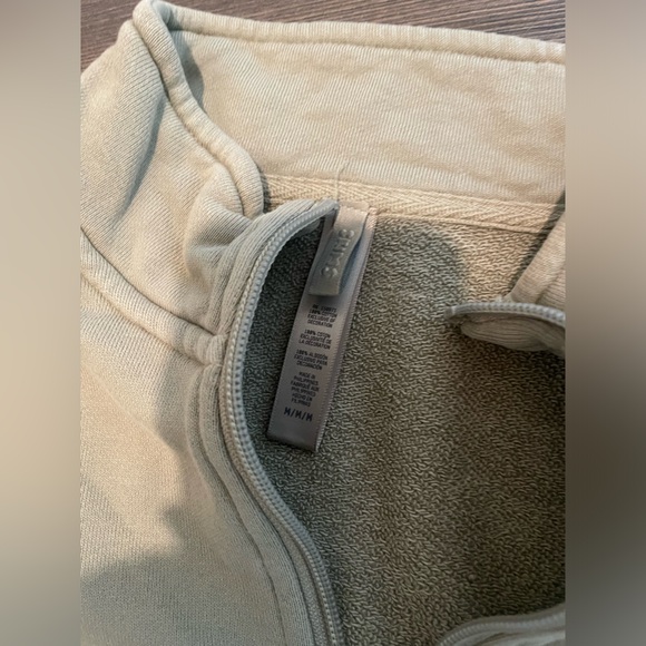 SKIMS SET - French terry low rise pant & shrunken half zip in TAUPE - Picture 6 of 8